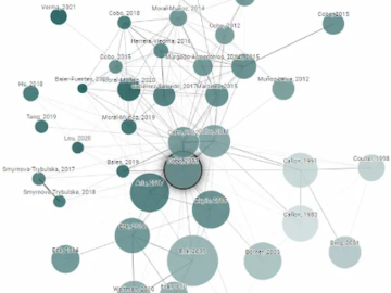 Visual graph of academic research papers using Connected Papers